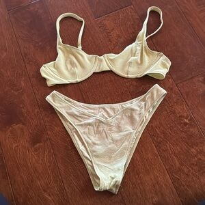 Frankie’s Yellow Shimmer Bikini